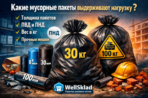 Какие мусорные пакеты выдерживают нагрузку: как выбрать прочные пакеты для бизнеса